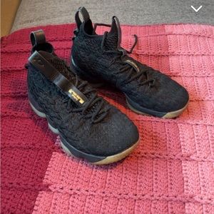 black and gold lebrons:)